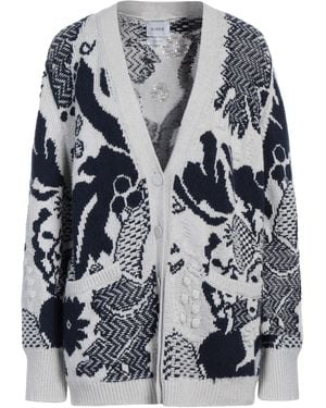 Barrie Light Cardigan Cashmere - Gray