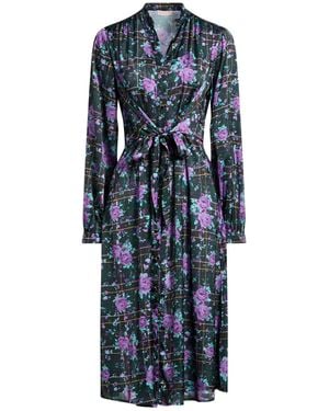 Liu Jo Dark Midi Dress Polyester - Blue