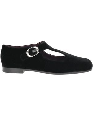 Tory Burch Ballet Flats Textile Fibers - Black