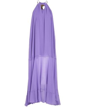 SIMONA CORSELLINI Maxi Dress Polyester - Purple