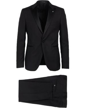 Tagliatore Suit Virgin Wool, Silk - Black