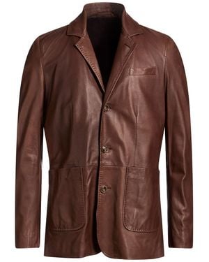 Barba Napoli Blazer Leather - Brown