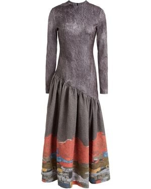 Stella Jean Robe Longue - Vert