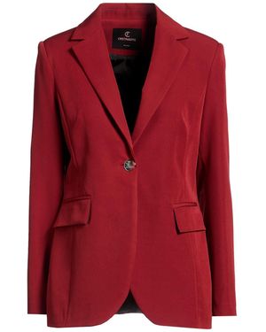Cristinaeffe Blazer Polyester, Elastane - Red