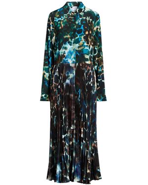 Sara Roka Deep Maxi Dress Polyester, Silk - Green