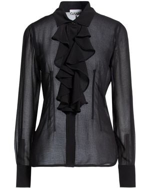 Ganni Shirt Recycled Polyester - Black