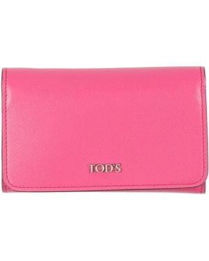 Tod's Fuchsia Wallet Leather - Pink