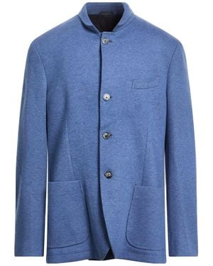 Fedeli Blazer Cashmere, Lycra - Blue