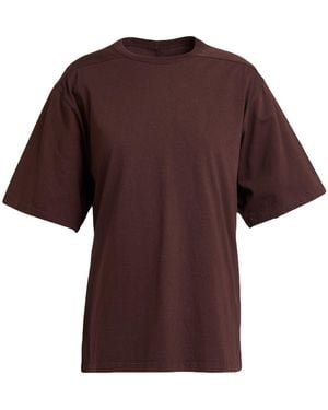 Rick Owens Dark T-Shirt Cotton - Red