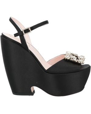 Roger Vivier Sandals Textile Fibres - Black