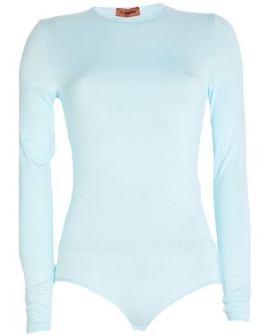 Missoni Sky Bodysuit Viscose, Elastane, Plastic - Blue