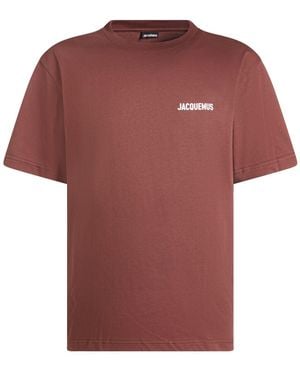Jacquemus T-Shirt Organic Cotton - Red