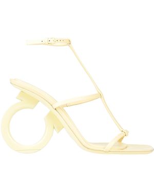 Ferragamo Pastel Sandals Leather - Natural