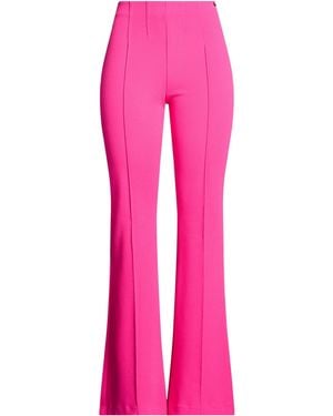 Liu Jo Fuchsia Pants Polyester, Elastane - Pink