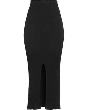 Haveone Maxi Skirt Viscose, Polyester, Polyamide - Black