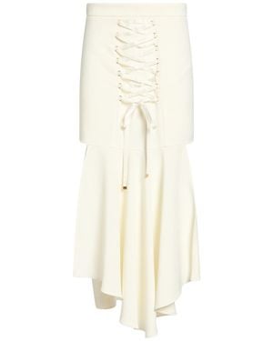 Elisabetta Franchi Mini Skirt Polyester, Elastane - White