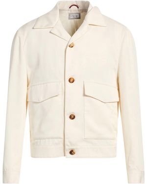 Brunello Cucinelli Ivory Jacket Silk - Natural