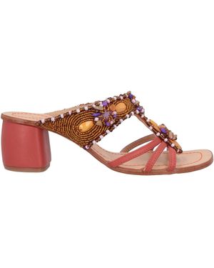 Maliparmi Sandals Textile Fibers, Leather - Pink