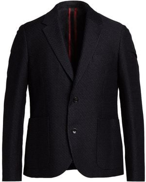 Paul Smith Midnight Blazer Cotton, Wool, Linen - Blue