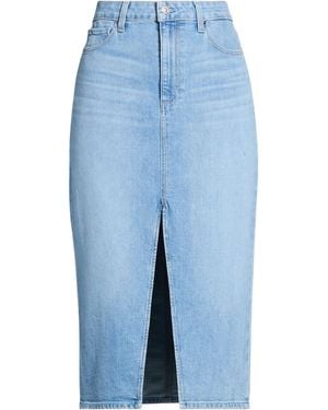 PAIGE Denim Skirt Cotton, Elastane - Blue
