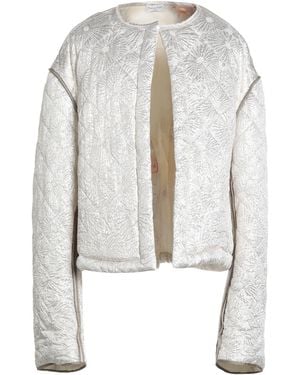 Dries Van Noten Cream Jacket Silk, Polyester, Polyamide - White