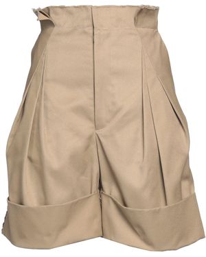 Maison Margiela Camel Shorts & Bermuda Shorts Polyester, Cotton - Natural