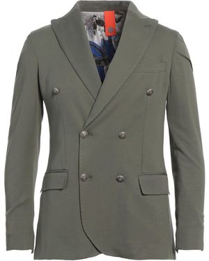 Bharnaba Military Blazer Viscose, Polyamide, Elastane - Green