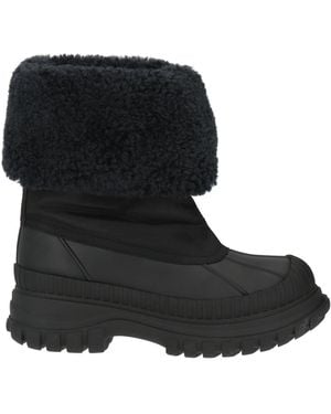 Ganni Ankle Boots Textile Fibres, Synthetic Material - Black