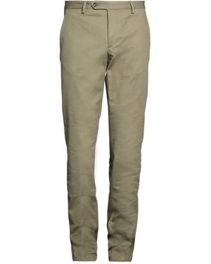 Luigi Borrelli Napoli Trousers Cotton, Elastane - Green