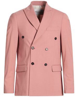 Amaranto Antique Rose Blazer Polyester, Virgin Wool, Elastane - Pink