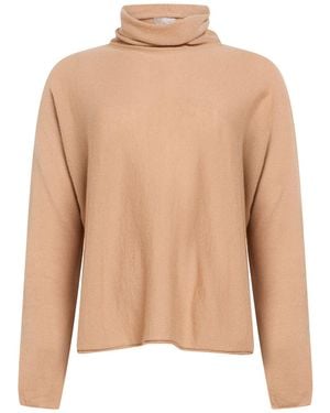 Antonelli Turtleneck Virgin Wool, Cashmere, Silk - Natural