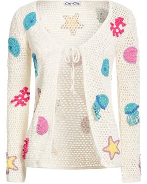 Crochet Cardigan Cotton - Pink