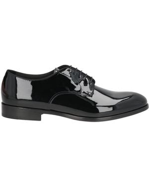 Doucal's Lace-Up Shoes Leather - Black