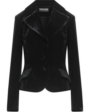La Petite Robe Di Chiara Boni Blazer Polyester, Polyamide, Elastane - Black