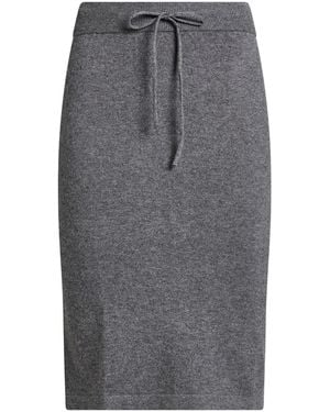 Cashmere Company Midi Skirt - Grey