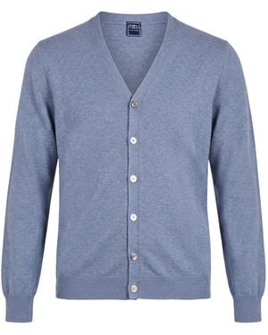 Fedeli Cardigan Cashmere - Blue