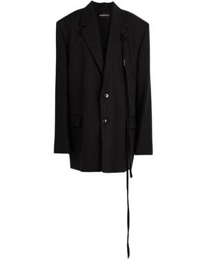 Ann Demeulemeester Blazer Virgin Wool, Cotton - Black