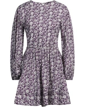 Maje Mini Dress Linen, Viscose - Purple