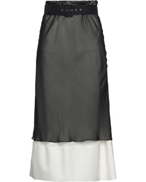 Quira Maxi Skirt Silk, Cupro - Grey