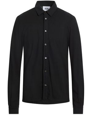 Alpha Studio Shirt Cotton, Elastane - Black