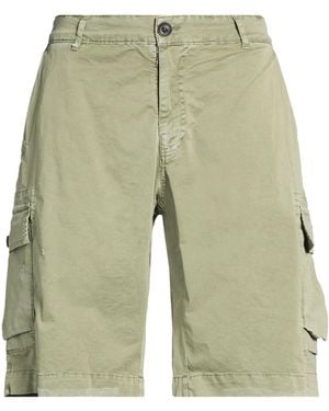 Berna Military Shorts & Bermuda Shorts Cotton, Elastane - Green