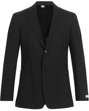 Tiger Of Sweden Charcoal Blazer Recycled Polyester, Wool, Linen, Elastane - Black