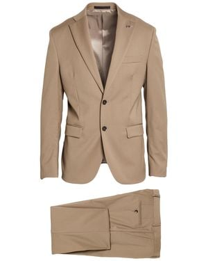 Paoloni Suit Wool, Elastane - Natural