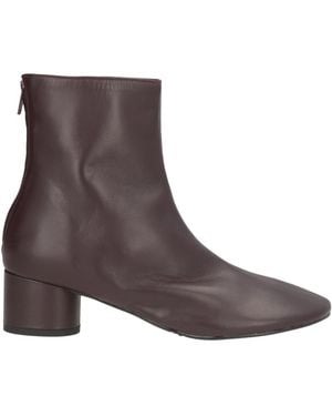 Bianca Di Plum Ankle Boots Leather - Brown