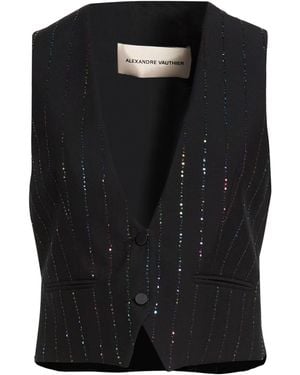 Alexandre Vauthier Tailored Vest Wool, Polyamide, Elastane - Black