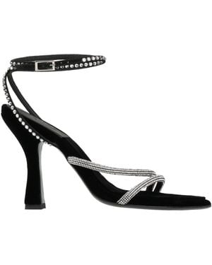 3Juin Sandals Textile Fibers - Black