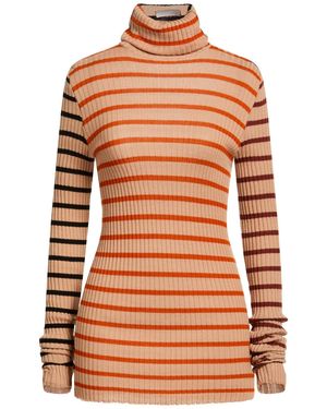 Nude Turtleneck Virgin Wool - Orange