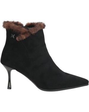 Laura Biagiotti Ankle Boots Textile Fibers - Black
