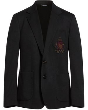 Dolce & Gabbana Blazer Virgin Wool, Polyamide - Black