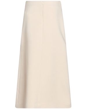 Hevò Midi Skirt Polyester, Viscose, Elastane - Natural